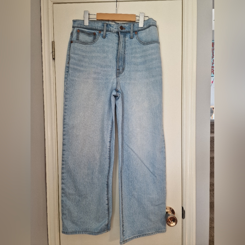 Madewell The Perfect Vintage Wide-Leg Crop Jean, Size 29